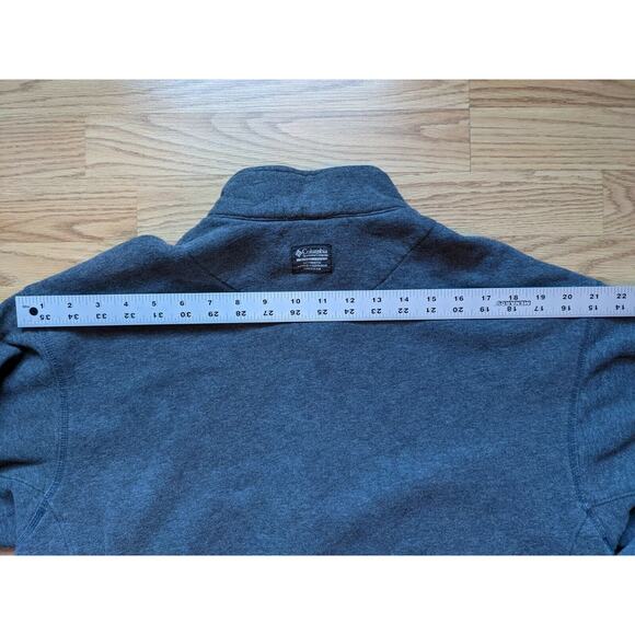 Mens Columbia 1/4 Zip Pullover Sweatshirt Quarter Zip Size LT Gray - Picture 7 of 11